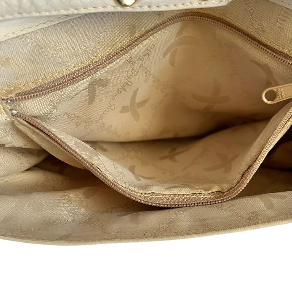 Paloma Picasso Vintage Bone White Leather Convertible Clutch Crossbody Bag - Picture 7 of 10